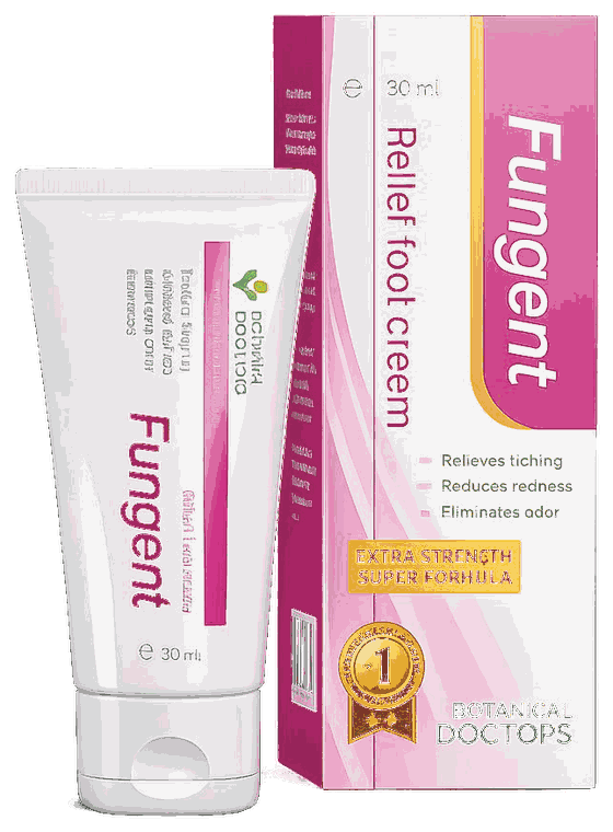 Crema para pies Fungent Premium Plus 30 ml — tubo y envase